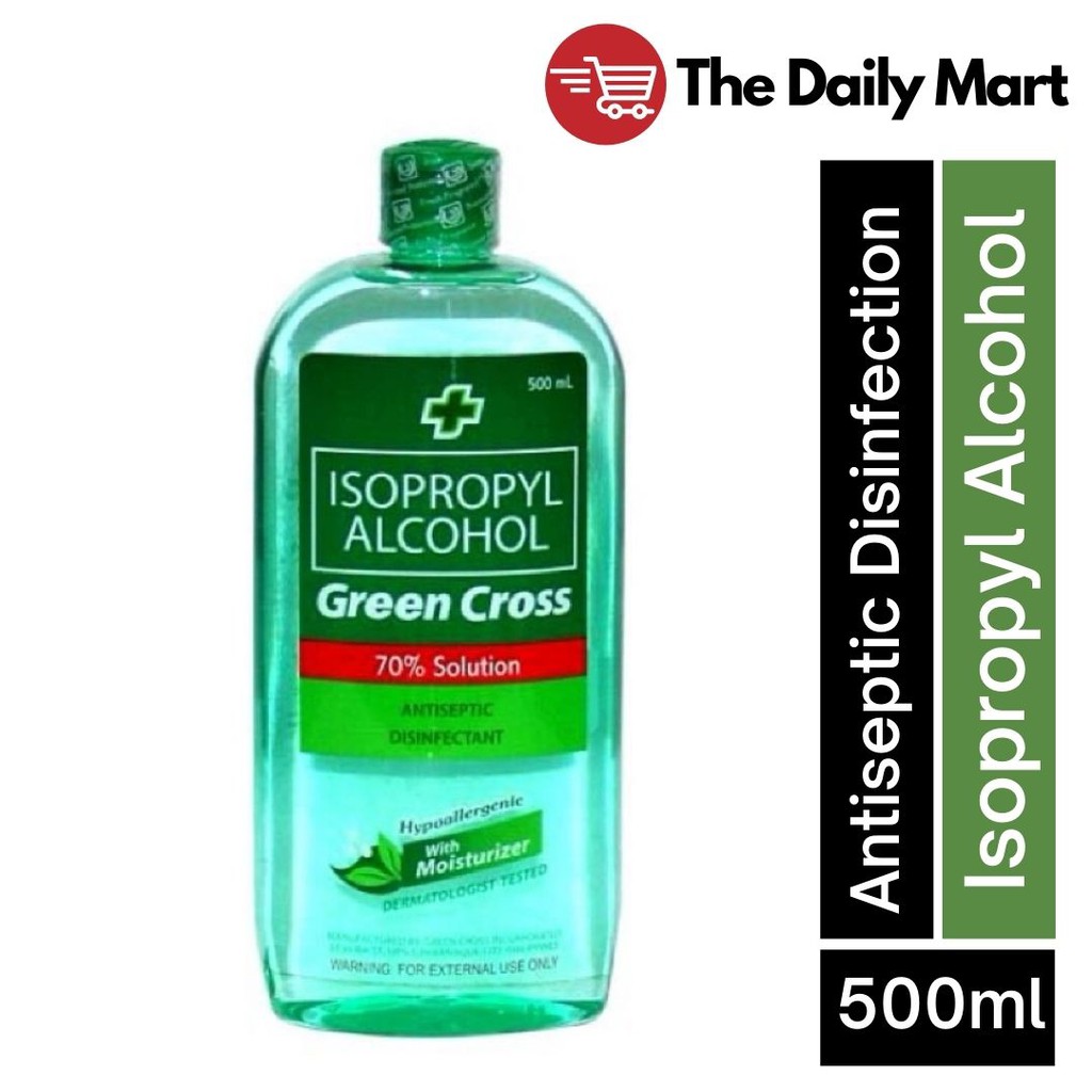 Greencross Isopropyl Alcohol Antiseptic Disinfectant Liquid 500ml Lazada Singapore 0551