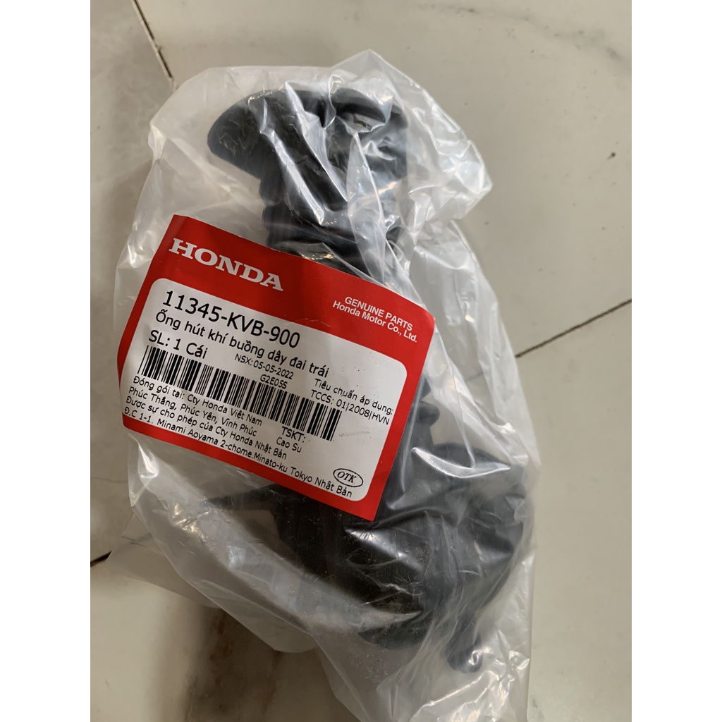 Ống hút khí buồng dây đai trái | Cao su cổ hút CLICK chính hãng Honda