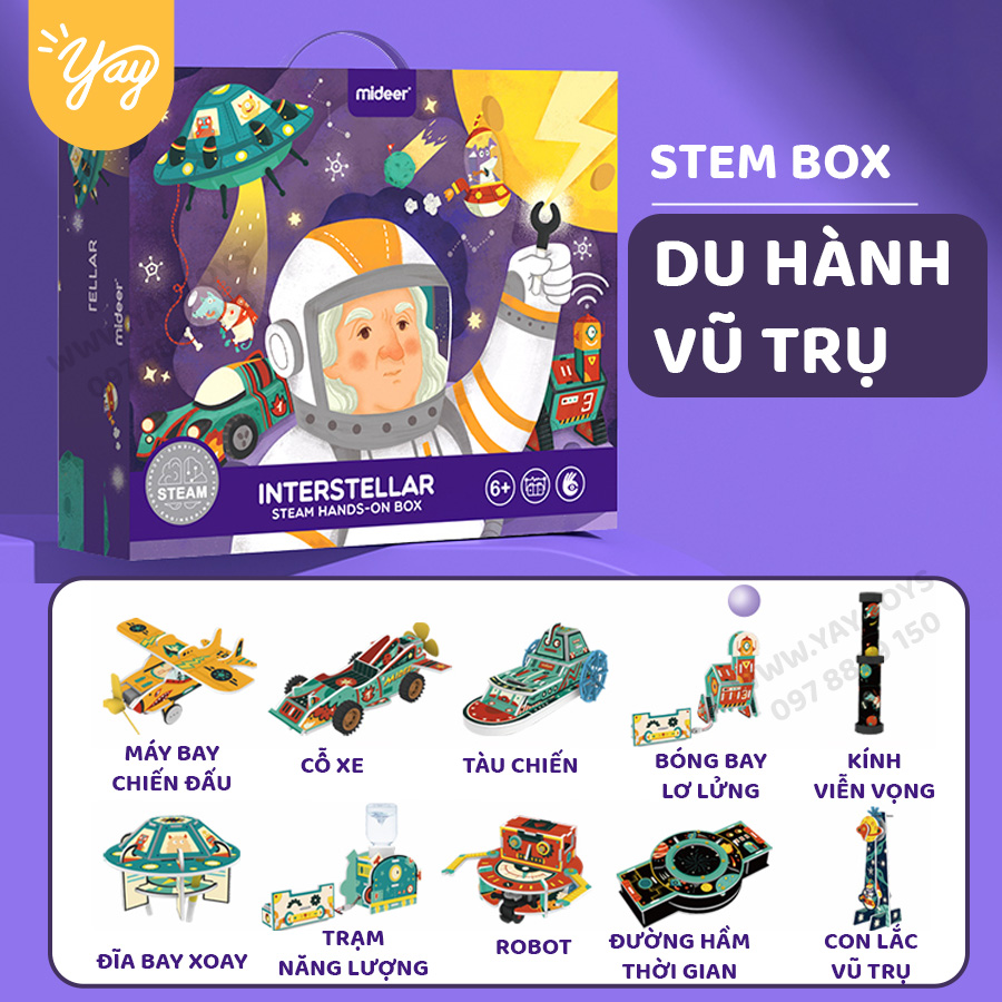 (Sê-ri 03 chủ đề) Bộ Khoa Học STEAM cho bé 6+ - Mideer
