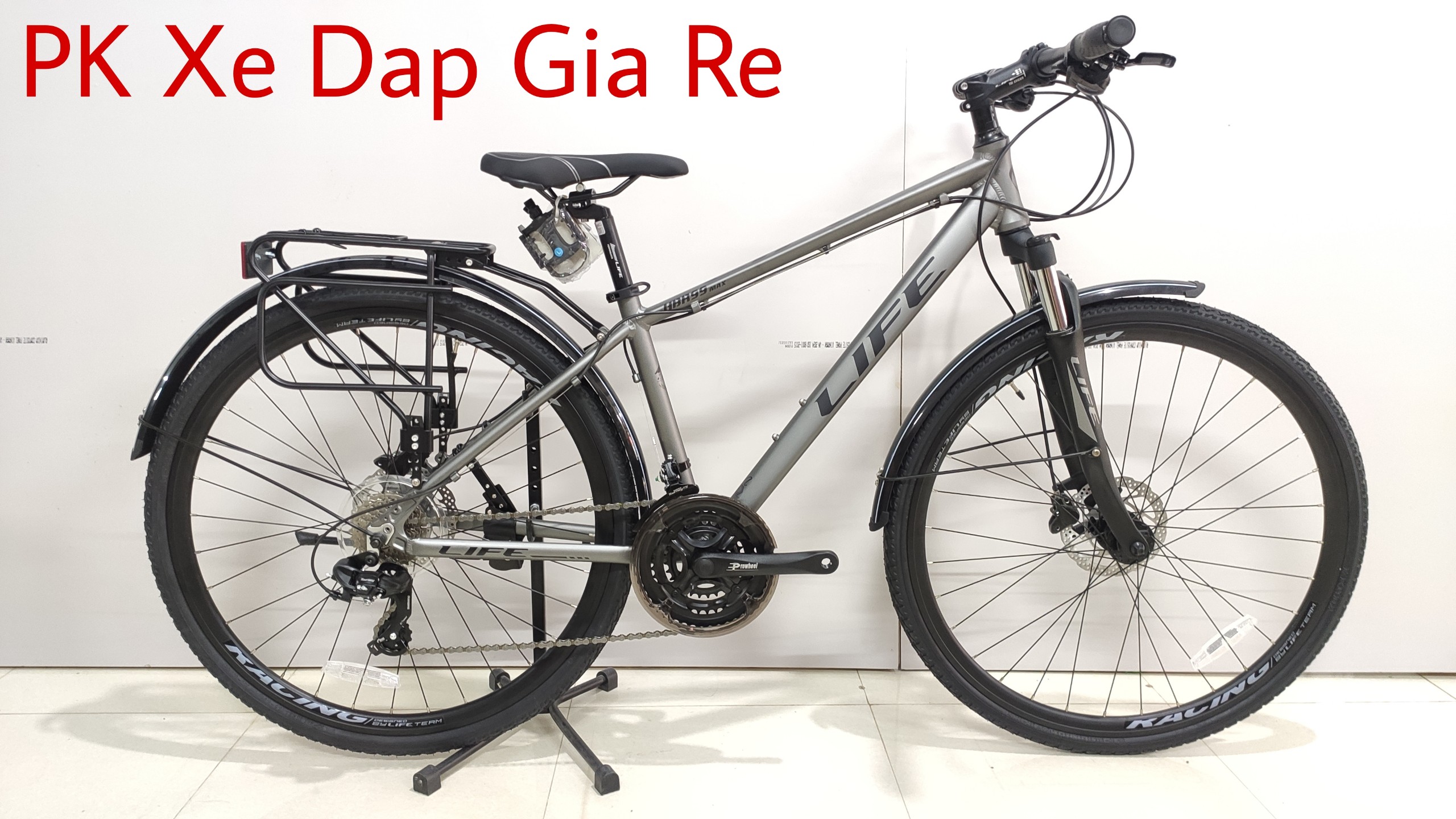 Xe đạp thể thao đường phố Life HBR99 MAX, Khung nhôm 6061 siêu nhẹ, bộ đề Shimano 24 tốc độ, Phanh đĩa dầu Shimano