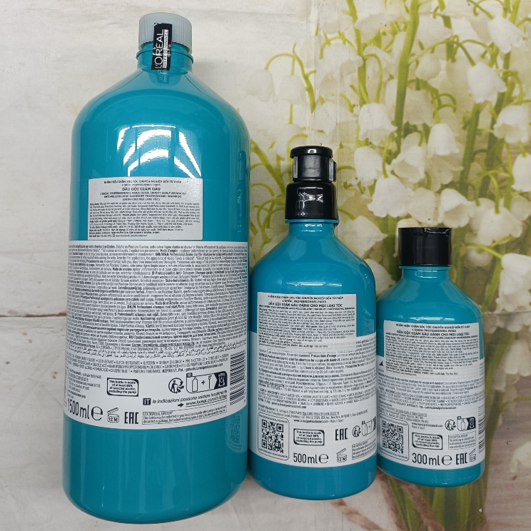 ( Mẫu mới nhất ) Dầu gội dành cho tóc gàu Loreal Professionnel Scalp Advanced 300ml/500ml/1500ml( hàng chính hãng )