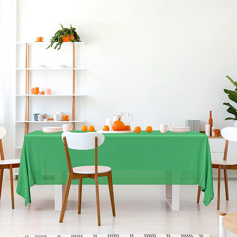 1 PC Dùng Một Lần màu trơn Khăn Trải Bàn tiệc sinh nhật Đám Cưới Giáng Sinh Bảng Bìa Lau Bao Gồm Hình Chữ Nhật Bàn Trang trí bằng vải