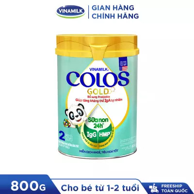 (HSD T5-2025) Sữa Bột Vinamilk Sữa Non 24H ColosGold 2 800g (Cho Trẻ Từ 1 - 2 Tuổi).