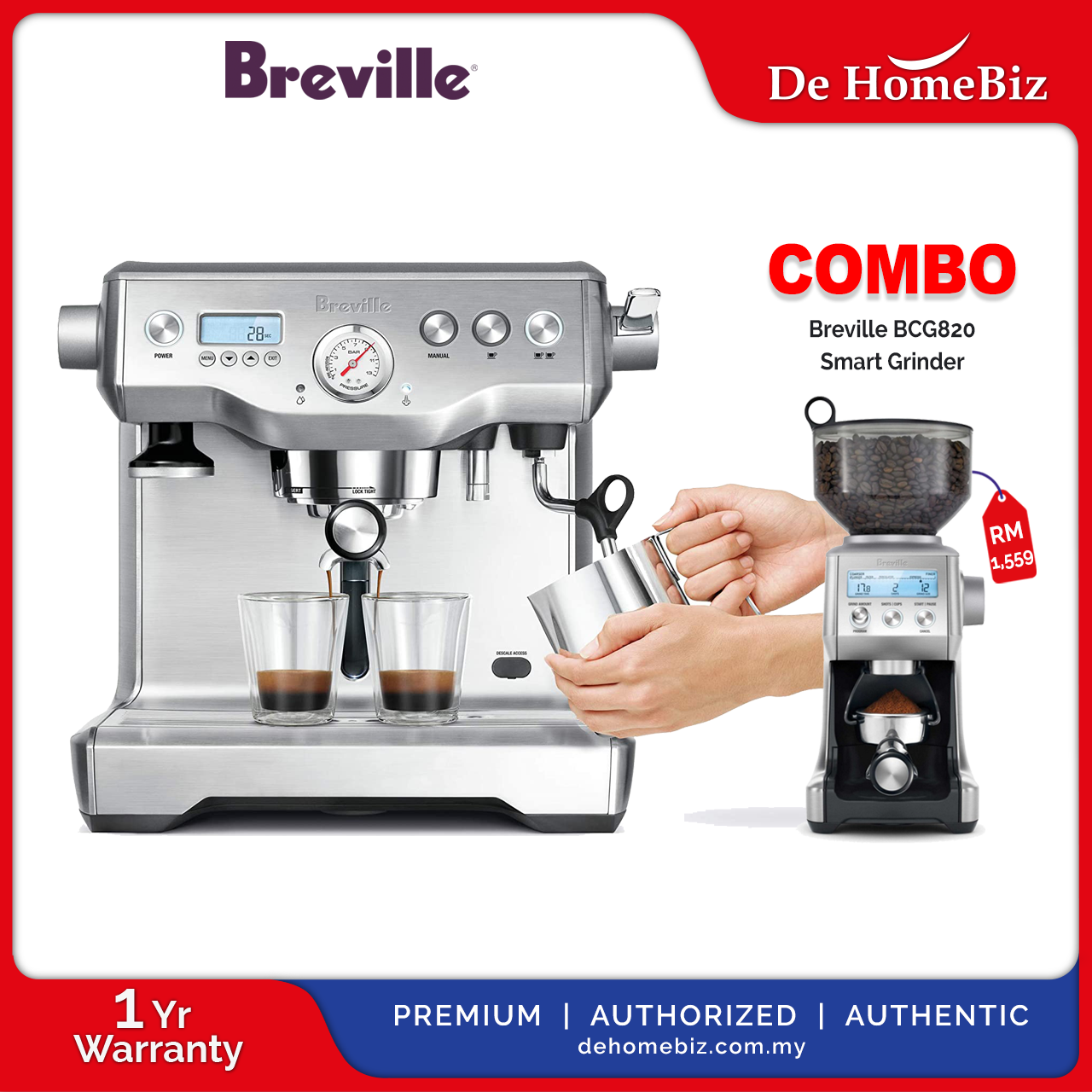 Breville BES920 Dual Boiler Espresso 