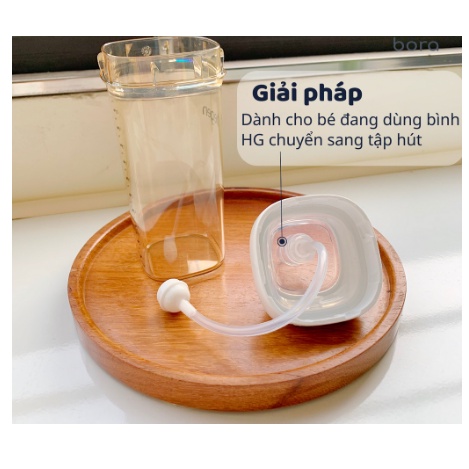 Ống Tập Hút Thay Thế Bình Sữa Hegen Chống Sặc Cho Bé