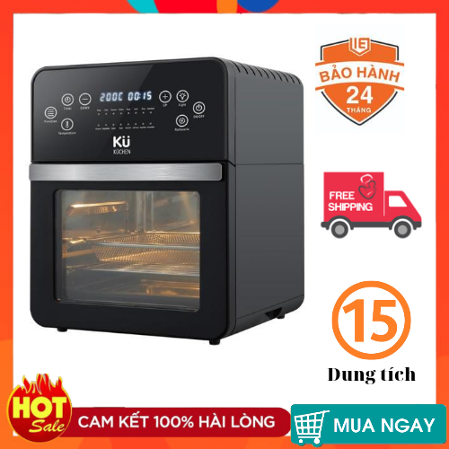 Nồi Chiên Không Dầu Kuchen KU PCS6218 Thương Hiệu Kuchen Đức Dung Tích 15L, 16 Chế Độ Nấu, Công Suất 1700W, Bảo Hành 24 Tháng