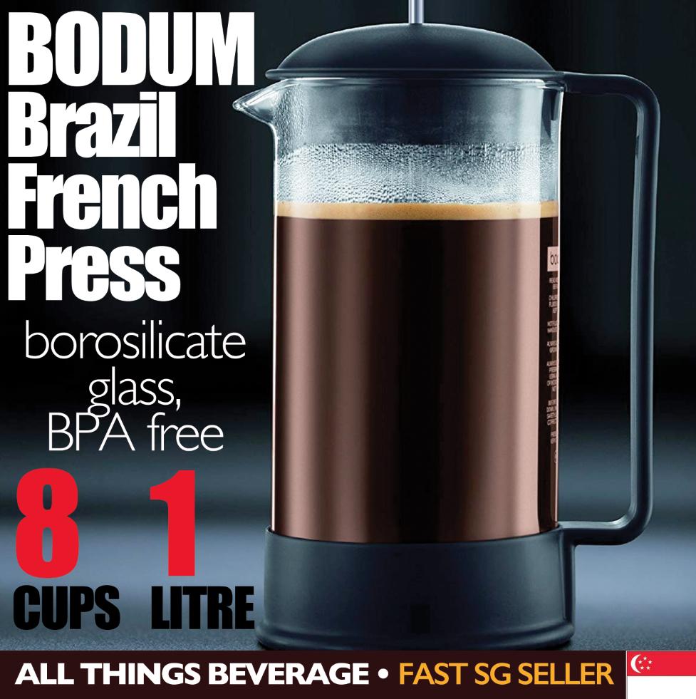 Bodum Brazil French Press Coffee Maker Cups 34 Ounce Litre - Main Image