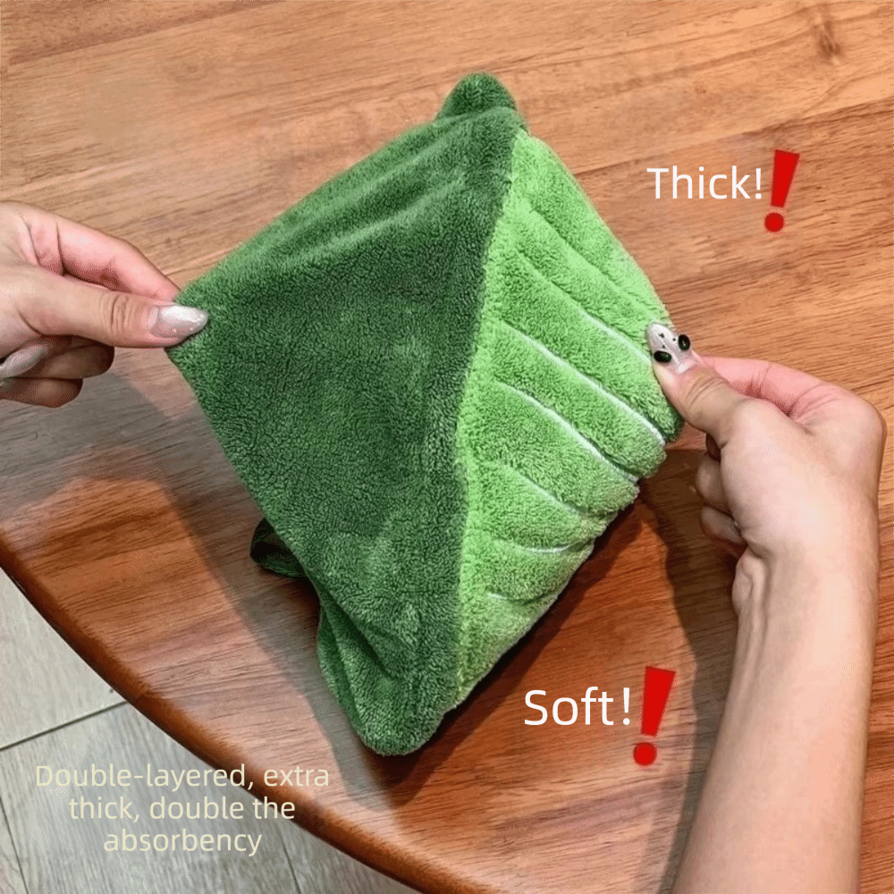 High%20Quality%20Cartoon%20Leaf%20Hand%20Towel%20Absorb%20Water%20Thickened%20Kitchen%20Handkerchief%20Coral%20Velvet%20Hanging%20Hand%20Wipe%20Kitchen%20-%20Image%204