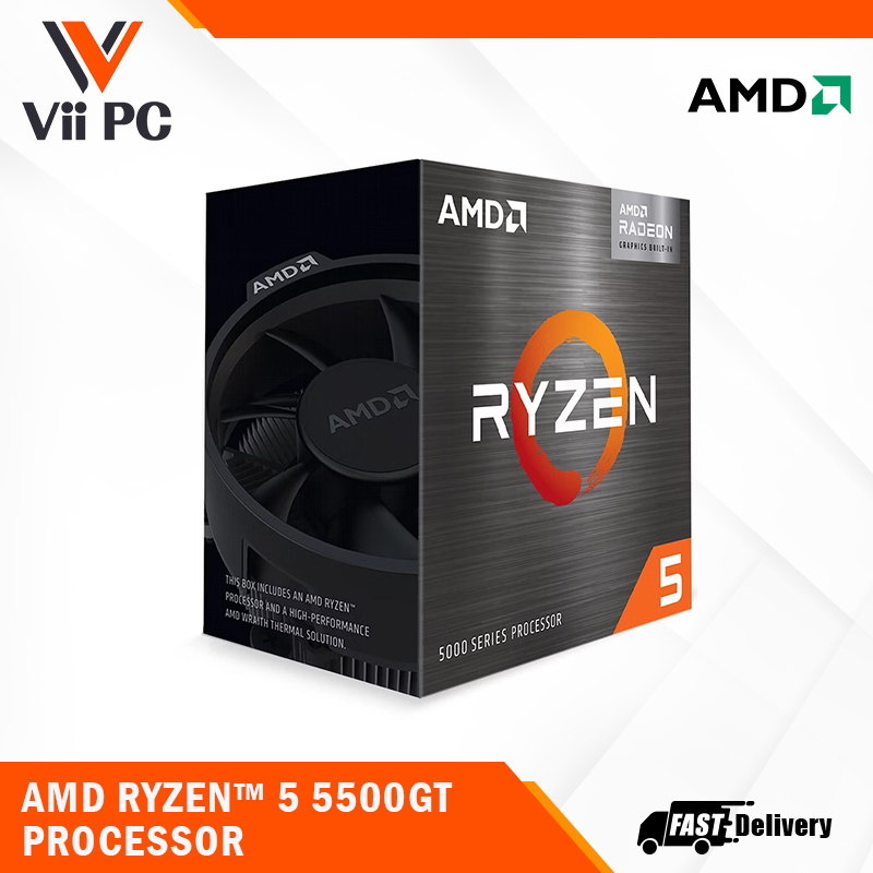 CPU Ryzen 5 5500GT BOX AMD Ryzen 5 5500GT - Ryzen 5 5000 Series 6-Core 3.6 GHz