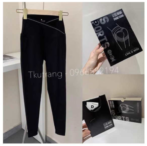 Quần bầu legging umi cạp chéo viền co dãn