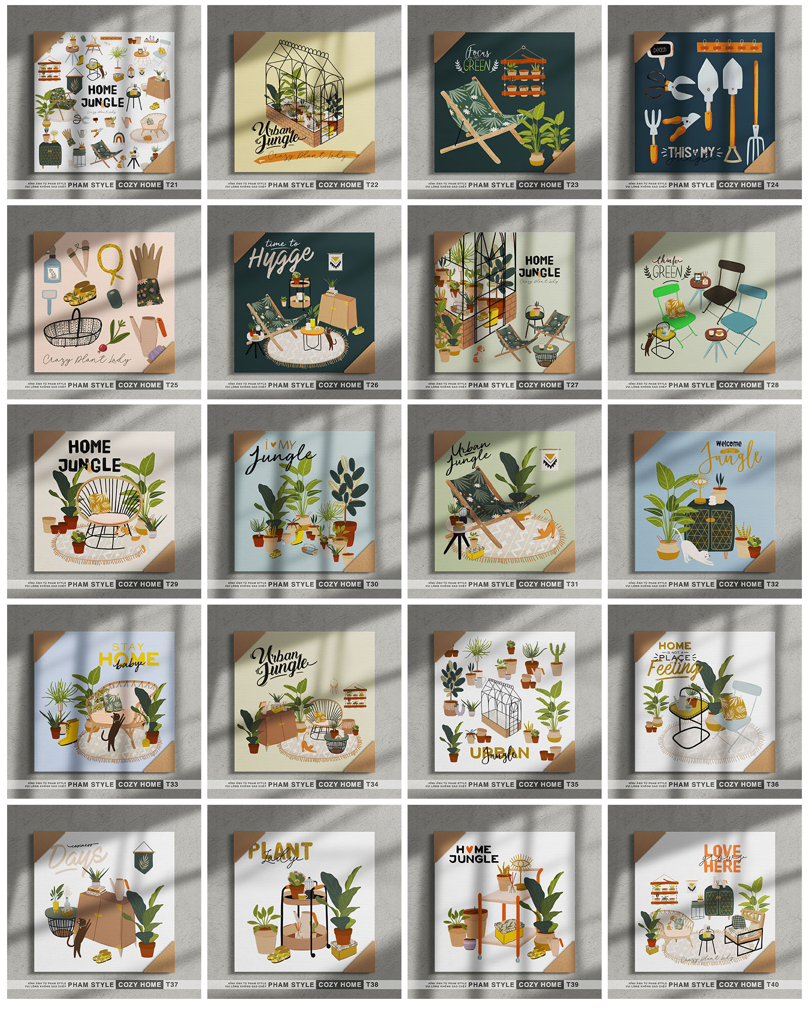 Tranh Canvas Treo Tường COZY HOME (No21-40)