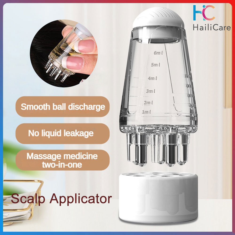 Hailicare Mini Portable Scalp Applicator Liquid Comb Hair Roots Massage Nutrient Absorp Treatment Hair Care Strong Hair Roots Anti-Hair Loss Promote Hair Growth