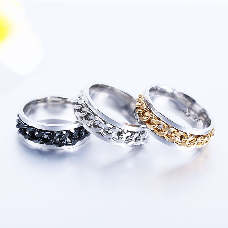 Titanium Steel Rotatable Chain Ring Bottle Opener For Daily Use_voghion.com