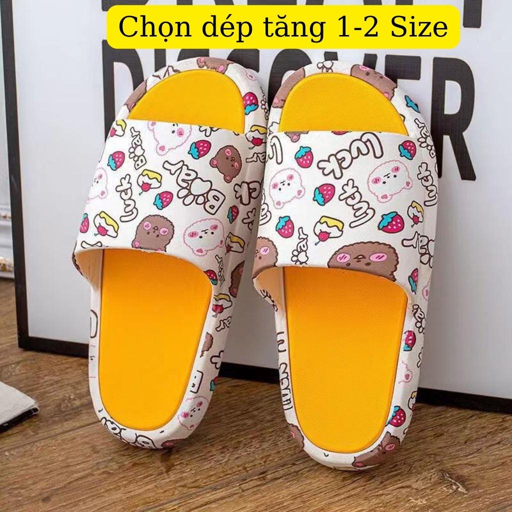 Dép nữ hình gấu LUCK cực xinh, mềm êm