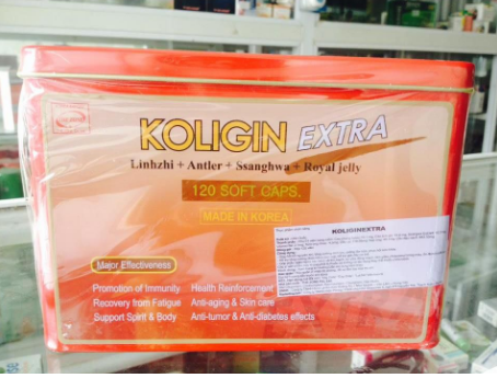 Koligin Extra (hộp 120 viên) - Sâm sắt Hàn Quốc
