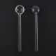 Long Handle Glass Teaspoon Tableware Transparent Coffee Stirring Spoon. 