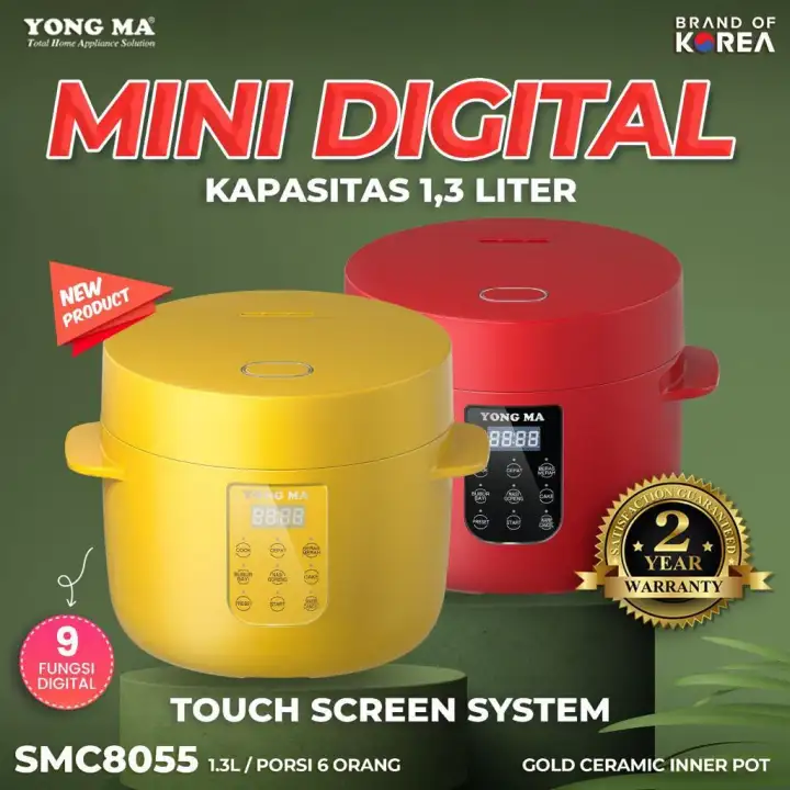 Magic Com Digital YONG MA Rice Cooker Magic Com Digital Mini 1.3 Liter SMC-8055 / SMC8055 ...