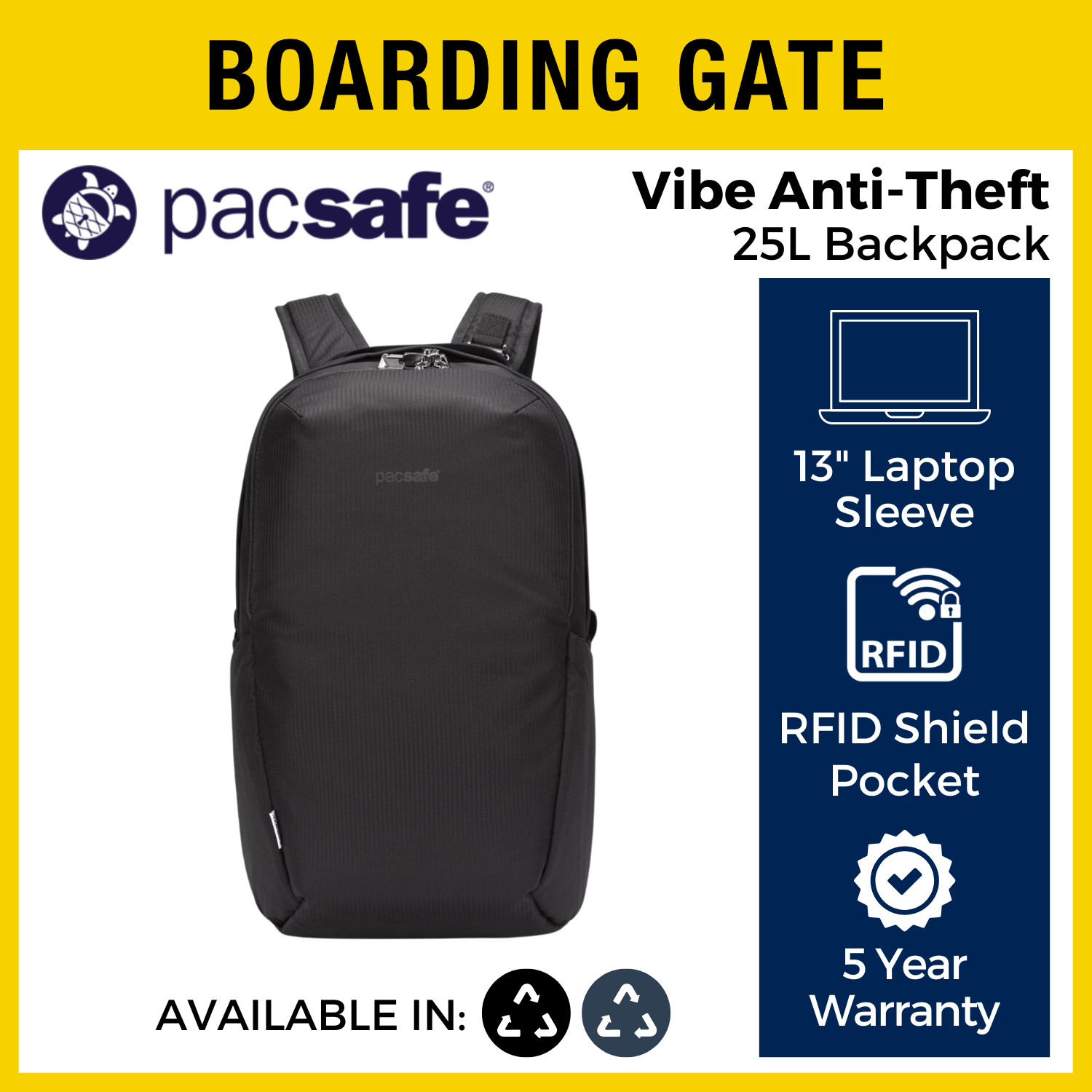 Pacsafe Vibe 25L Anti-Theft Backpack Lazada Singapore