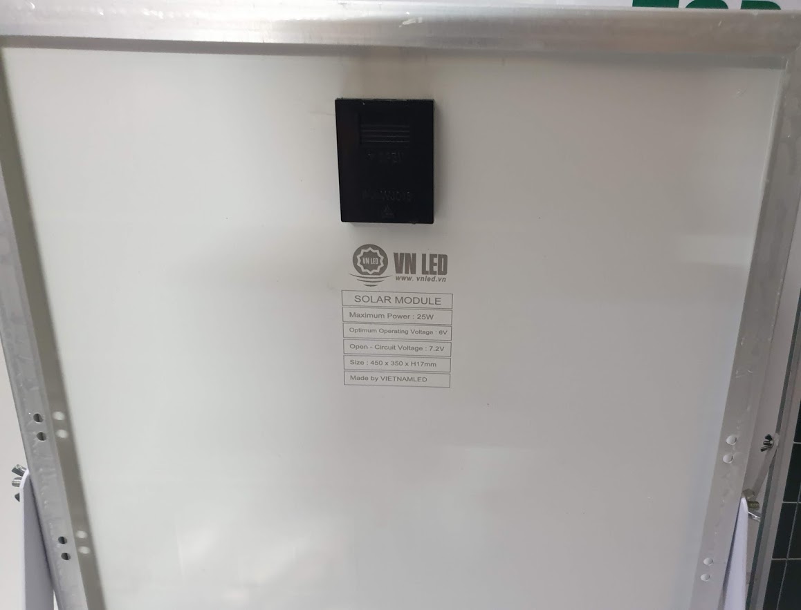 TẤM PIN NĂNG LƯỢNG MẶT TRỜI 25W 6V