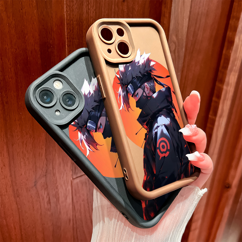 ZCSIBORUI for Infinix Hot 10 11 20 30 Play Hot 40 Pro Tecno Spark 20 Pro Note 30 40 Pro+ Note 12 G96 Back Cover Hatake Kakashi Dusk Pattern Soft Camera Protection Rubber Square Ladder Phone Case.