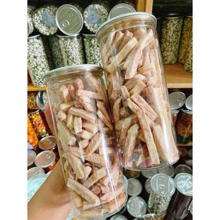 Khoai môn cọng sấy giòn lon pet 250g