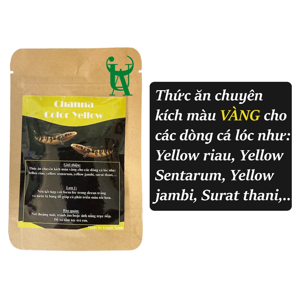 Thức ăn cám kích màu cho cá lóc (Vẩy Rồng, Nữ Hoàng, Vây Xanh,...)