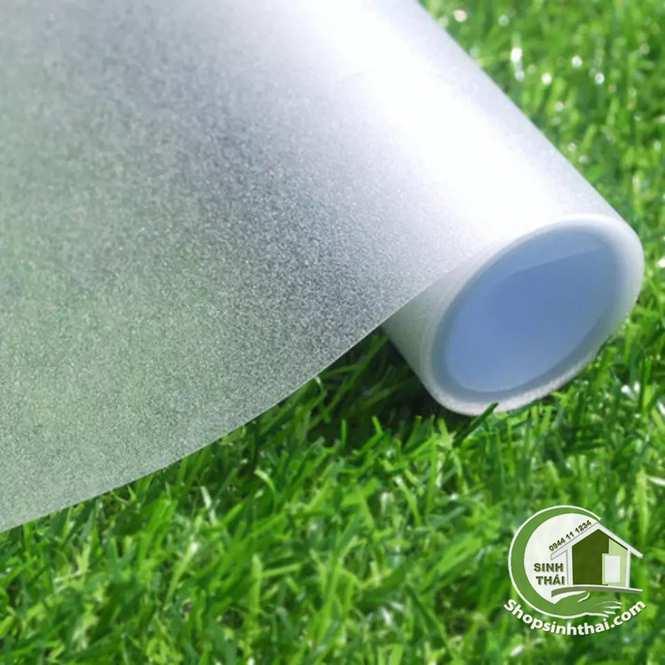 Giấy dán kính cát mờ trơn nhám không hoa văn có sẵn keo