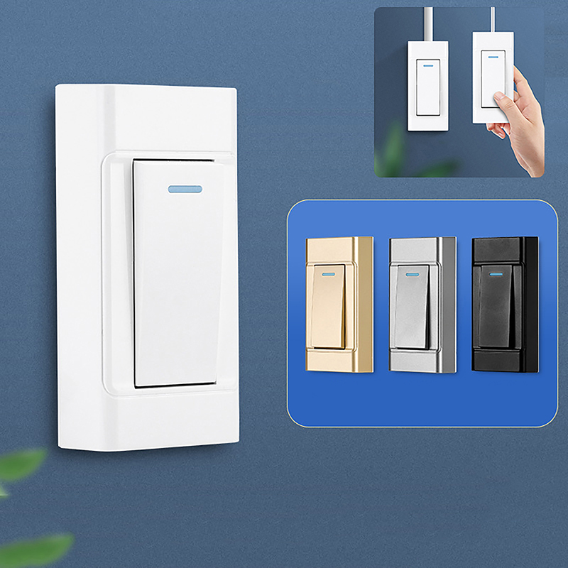 lights 1Pc 1 Gang 2 Way Surface Mount Switch Wire Hanging Installation Bedside On/Off Control Lamp Panel Wall Light Switch Wodde