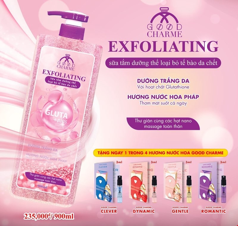Sữa Tắm Charme_Exfoliating 900ml