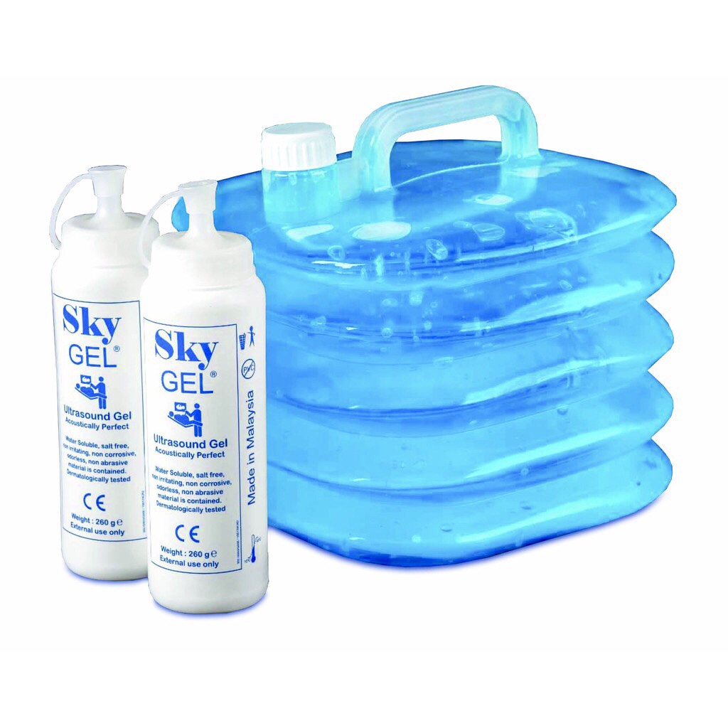 Gel siêu âm trắng/xanh Sky 5 lít