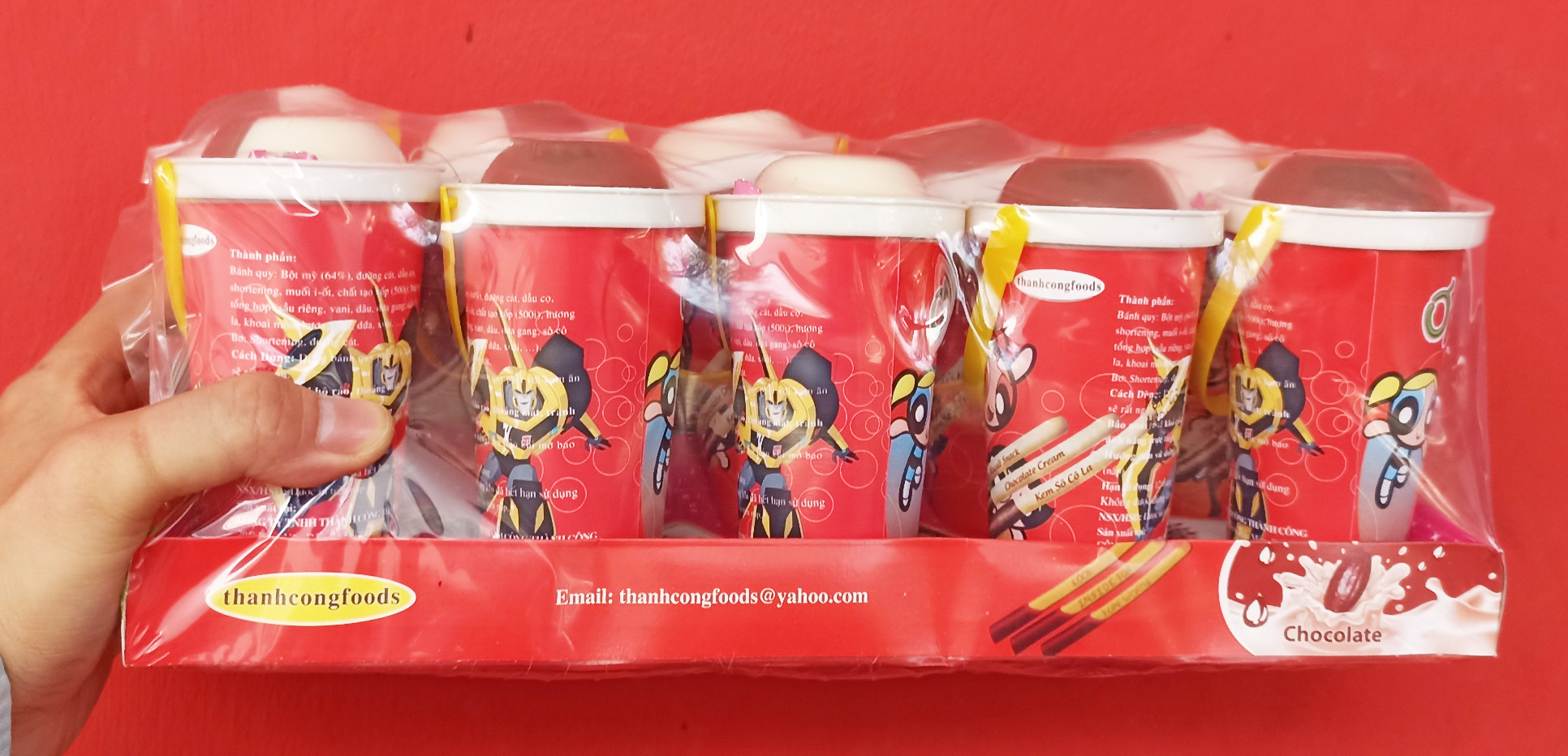 Bánh Chấm Socola Dâu Dứa Ohlala (10 Ly)