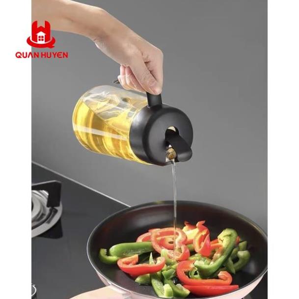 Bình đựng dầu ăn, nước mắm ECOCO có nắp mở tự động cao cấp