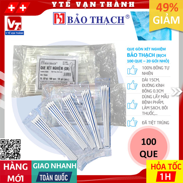 ✅ que gòn xét nghiệm bảo thạch | hoặc thương hiệu tương đương -vt0207 - y tế vạn thành