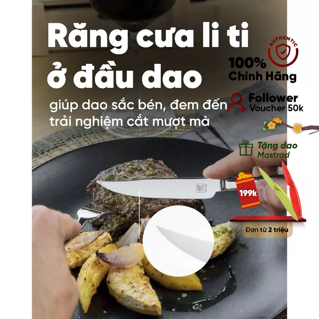 Bộ Dao Nĩa Bít Tết ZWILLING Dinner - 2 Món