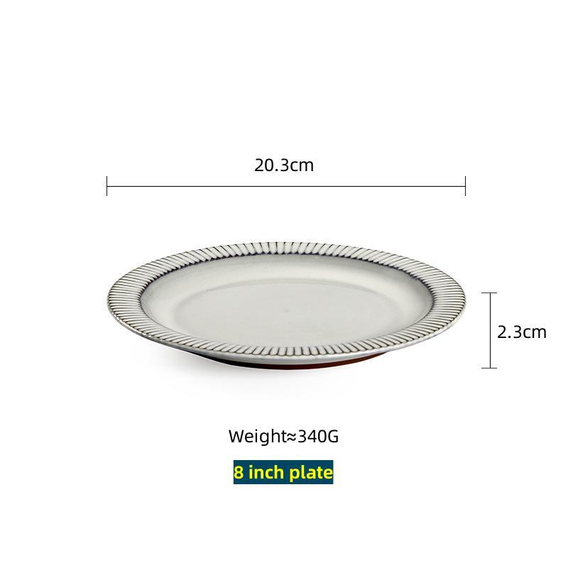 OMK European Vintage Ceramic dinner plate