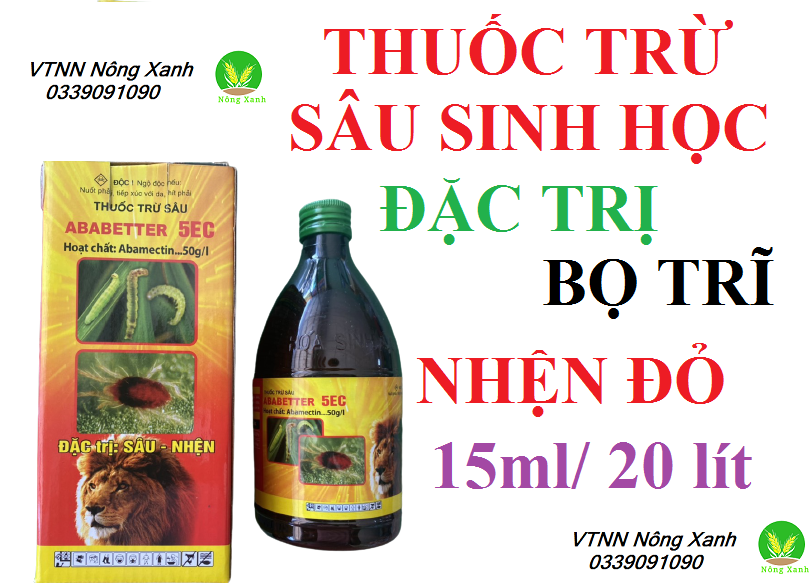 Trừ Sâu Sinh học abamectin 5.0EC Hoạt chất sinh học abamectin - Acimectin 5.0EC chai 480ml