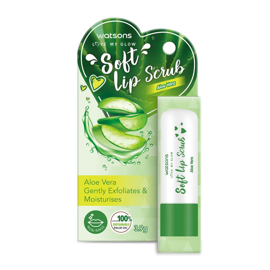WATSONS Soft Lip Scrub Aloe Vera 3.9g Lazada