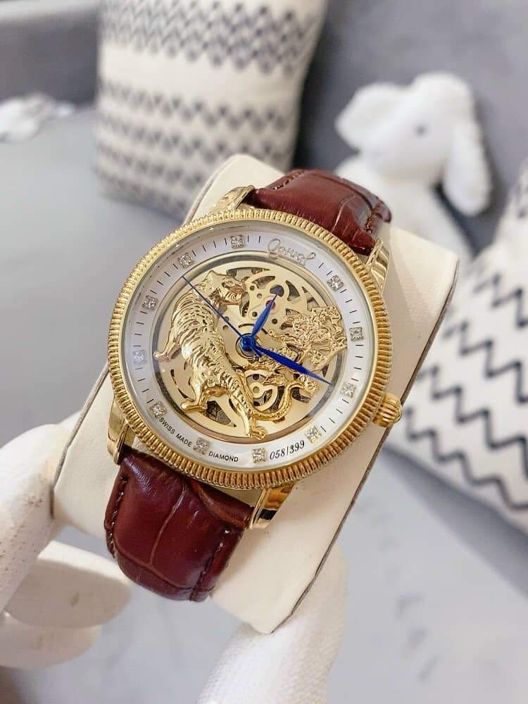 [ Mua 1 Tặng 1 ] Đồng hồ nam 0glval385A, đồng hồ nam dây da, đồng hồ nam cao cấp - Size 40 - Full Box - Luxury diamond watch-[ Thu cũ đổi mới ] thumbnail