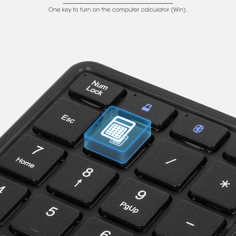 Mini 2.4G Bluetooth Keyboard Numeric Keypad 22 Keys Digital Keyboard with Touchpad for Windows IOS Android