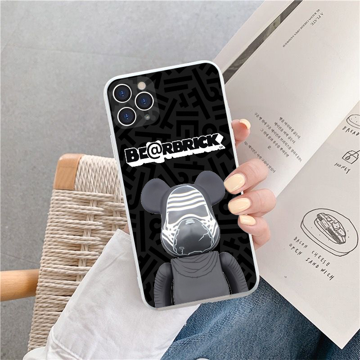 Ốp lưng iphone cạnh vuông mẫu bear b.reak bvc cho iphone6/6s/7plus/8plus/6plus/6splus/11/11pro//11promax/x-phụ kiện sen