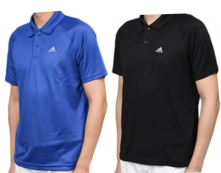 adidas blue polo t shirts