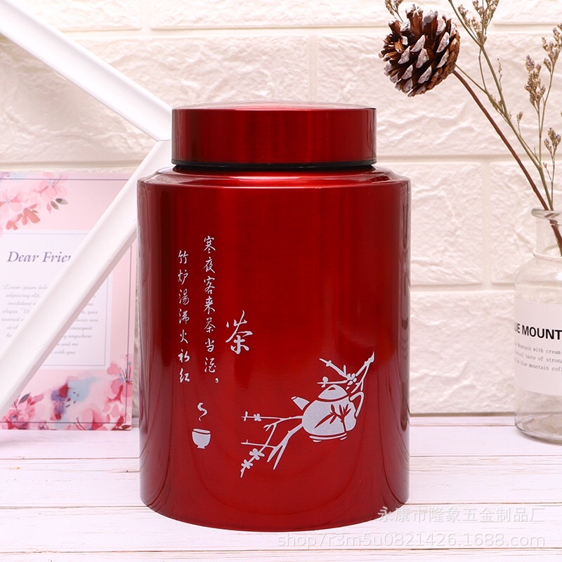 Lọ đựng chè Lọ đựng trà dáng thẳng Huydecor