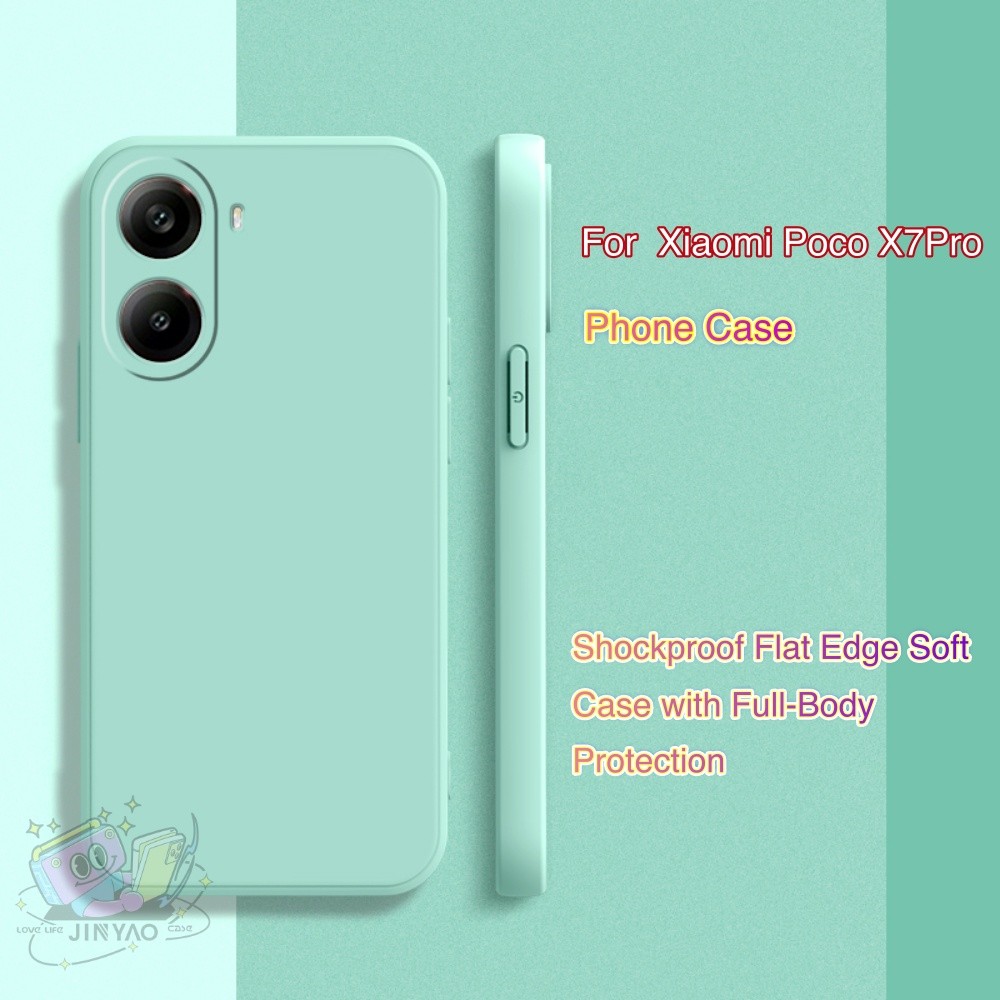 【Luxury】For Xiaomi Poco X7Pro Phone case Minimalist Stylish Lanyard Hole Breathable Sports Case Couple Protective Case. 