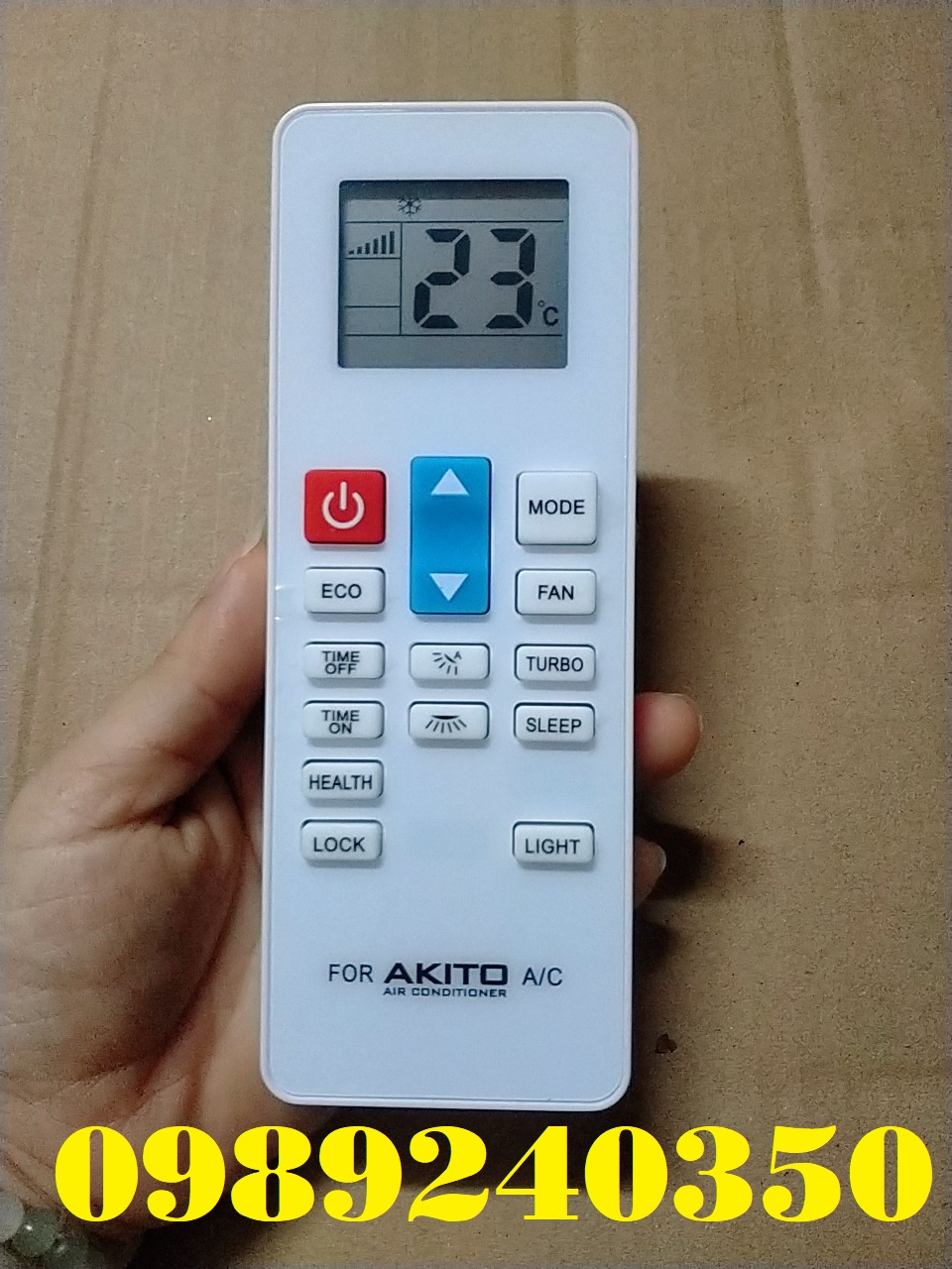Remote điều khiển điều hòa máy lạnh Akito mới