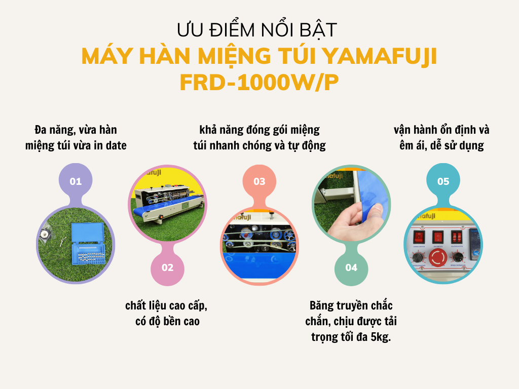 Máy hàn miệng túi Yamafuji FRD-1000WP (có in date bằng mực)