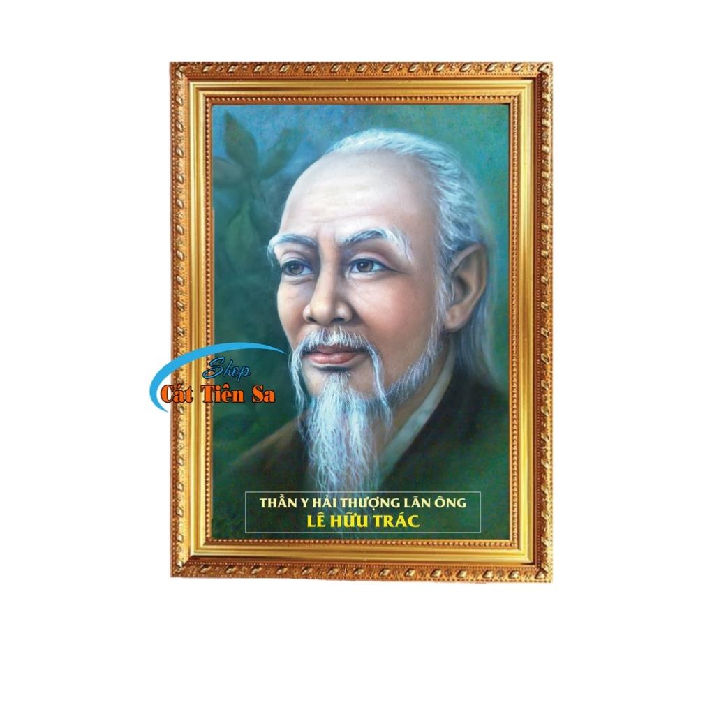 Tranh ảnh thờ Hải Thượng Lãn Ông+ Lê Hữu Trác + bền màu + Khung ảnh sáng đẹp