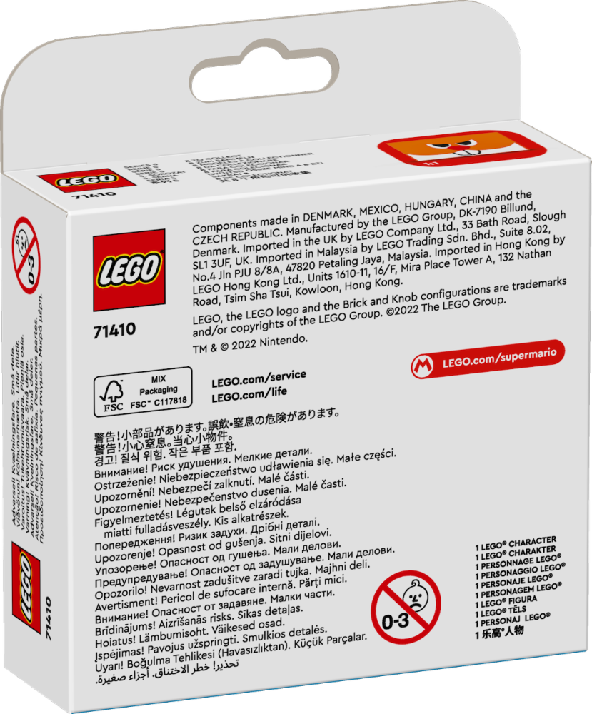 【Official】 LEGO 71410 Super Mario Character Packs - Series 5 (Full set of 8) 6+