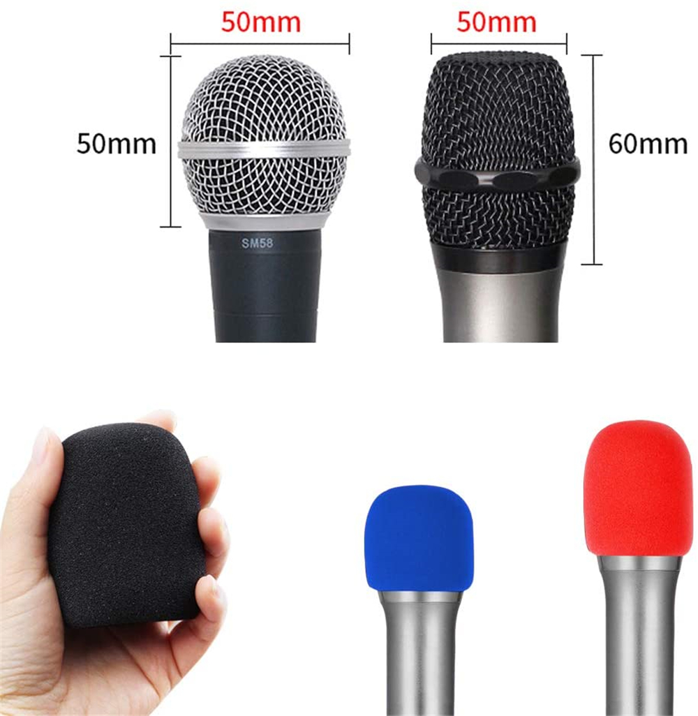 10/20 Pack Thick Microphone Windshield Sponge Foam Covers - Universal Fit