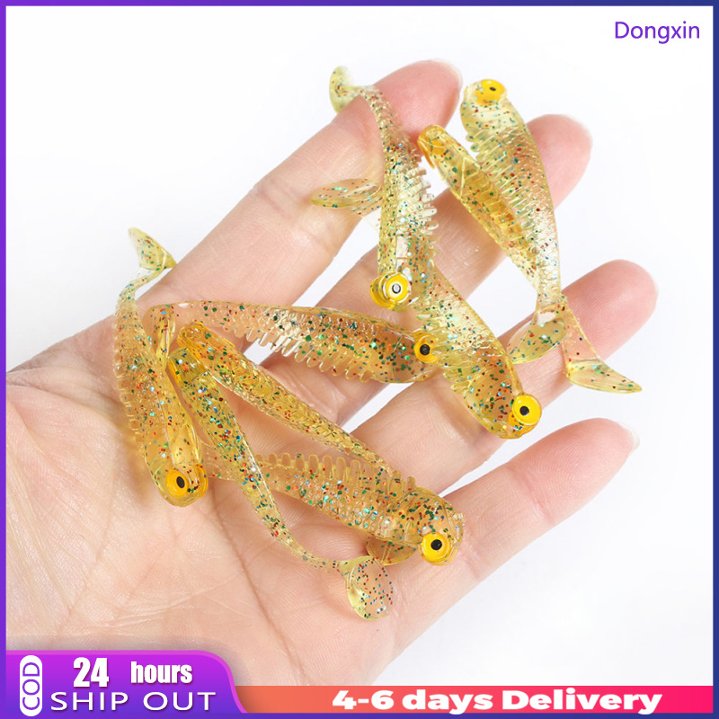Dongxin Fishing Soft Lures Bass Artificial Plastic Baits Paddle Tail  Swimbaits 5.5cm / 1.5g For Saltwater Freshwater 10 Pieces / Pack
