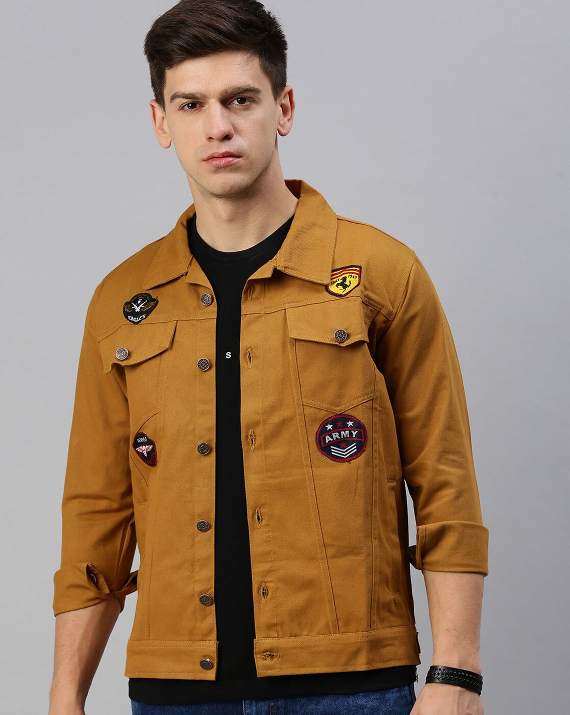 Men's%20Khaki%20Denim%20Jacket%20With%20Badges%20By%20Knockout%20Denims%20-%20Image%204
